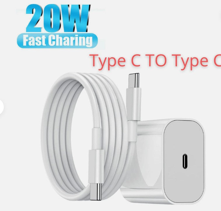 Fast Charging USB-C Wall Charger – Compatible with Apple & Samsung